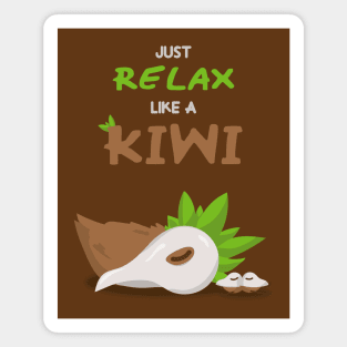 Sleeping Kiwi Magnet